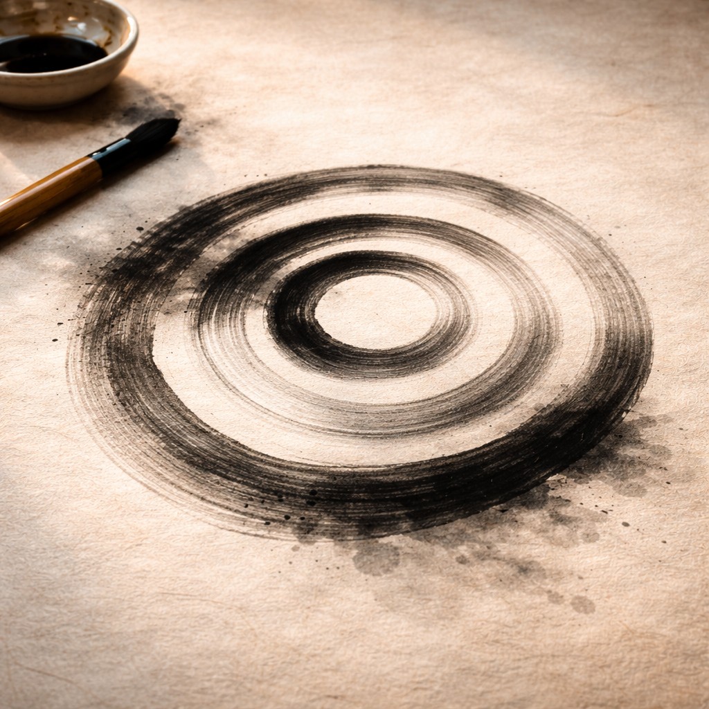 Sumi-e spiral